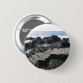 Garachico, aangepaste Tenerife-knop Ronde Button 5,7 Cm (Voorkant /achterkant)