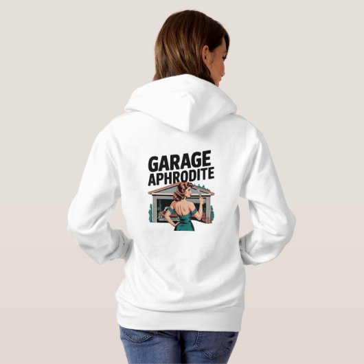 Garage Aphrodite Vrouwen in pin up gift klassieke  Hoodie (Achterkant volledig)
