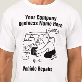 Garage Auto- of Voertuigreparatie T-shirt