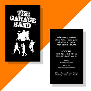 Garage Band Muziek Visitekaartje
