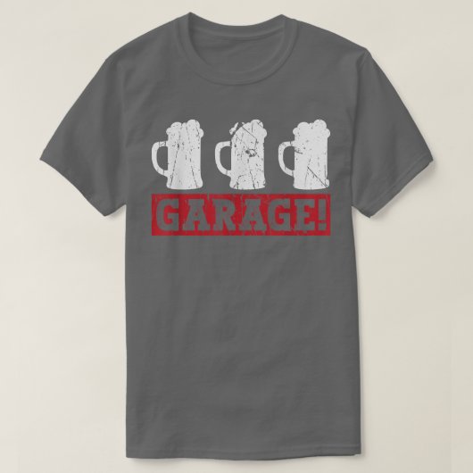 Garage Beer Dad Vaderdag Beer Drinker T-shirt (Design voorkant)