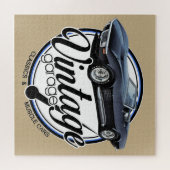 Garage Black Corvette Legpuzzel (Horizontaal)