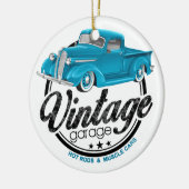  Garage Blue Truck Keramisch Ornament (Links)