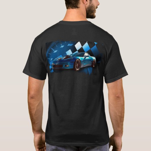 Garage Built Racecars JSB Corvette T-Shirt (Achterkant)