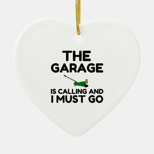 Garage Calling Keramisch Ornament (Voorkant)