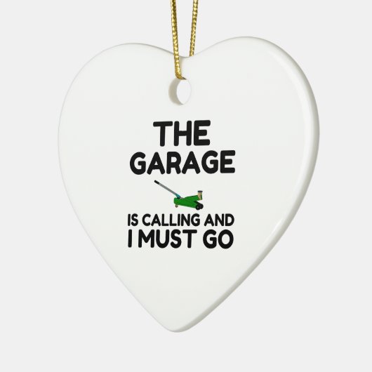 Garage Calling Keramisch Ornament (Links)