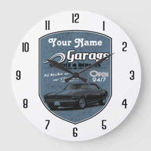 Garage Camaro, een gepersonaliseerde vader Grote Klok