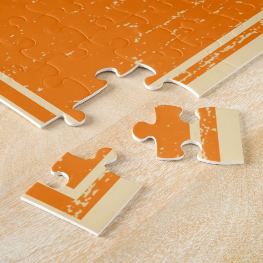 Garage Camaro van Oranje vader Legpuzzel (Zijkant)