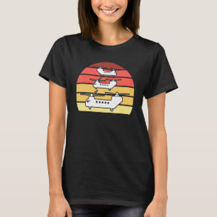 Garage Chinook Helikopters Piloot Vliegtuigmachini T-shirt