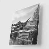 Garage Clock Old Truck Wall Clock Vierkante Klok (Hoek)