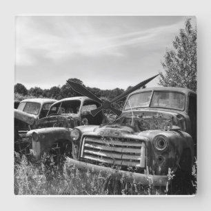 Garage Clock Old Truck Wall Clock Vierkante Klok