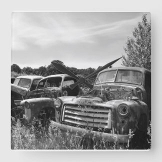 Garage Clock Old Truck Wall Clock Vierkante Klok
