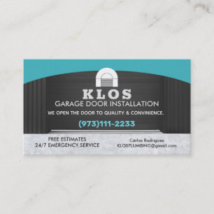 Garage deur slogans visitekaartje