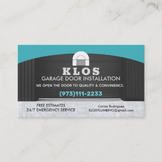Garage deur slogans visitekaartje