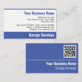 Garage Diensten QR Code Zakelijke Kaart Visitekaartje (Voorkant / Achterkant)