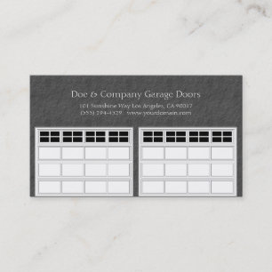 Garage door bedrijf Dark Grey Visitekaartje