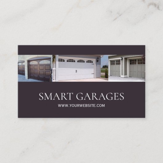 Garage Doors Installation & Services Business Card Visitekaartje (Voorkant)