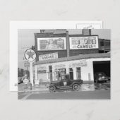 Garage & Gas Station 1940 Briefkaart (Voorkant / Achterkant)