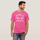 Garage Home Gym Atleet Barbell voor gewichtheffer  T-shirt (Voorkant volledig)