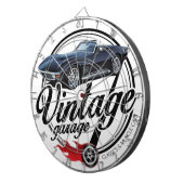 Garage met zwarte corvette Dartbord (Voorkant Rechts)