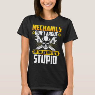 Garage monteurs ruzie niet Machinist Hersteller T-shirt