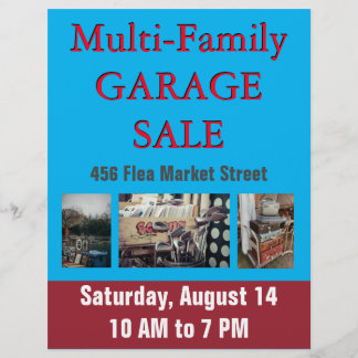 GARAGE OF GARDE VERKOOP MULTI-FAMILIE FLYER