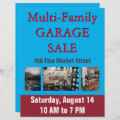 GARAGE OF GARDE VERKOOP MULTI-FAMILIE FLYER (Voorkant / Achterkant)