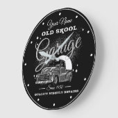 Garage Old School Your Name Grey 1950's Era Truck  Grote Klok (Hoek)