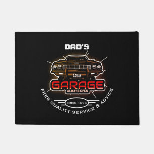 Garage Om het even welke Naam altijd Open om het e Deurmat