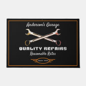 Garage om het even welke naam herhaalt de Kwalitei Deurmat (Voorkant)