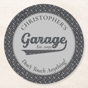 Garage Raak niets aan Garage Papieren onderzetters