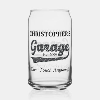 Garage Raak niets Drinkware aan Blikvorm Glas