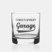 Garage Raak niets Drinkware aan Whisky Glas (Achterkant)