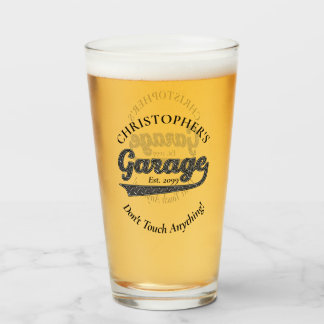 Garage Raak niets Drinkware Bierpint aan Glas