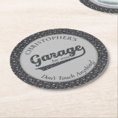 Garage Raak niets Garage Paper Onderzetters aan (Gebogen)
