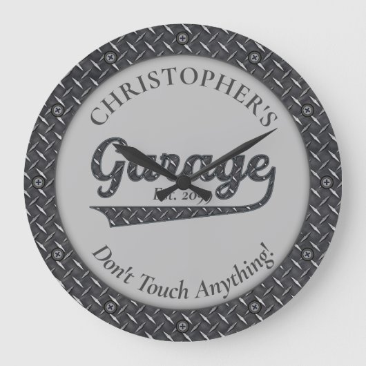 Garage Raak niets grote klok aan (Voorkant)