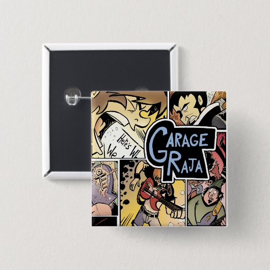 Garage Raja: Button (Voorkant /achterkant)