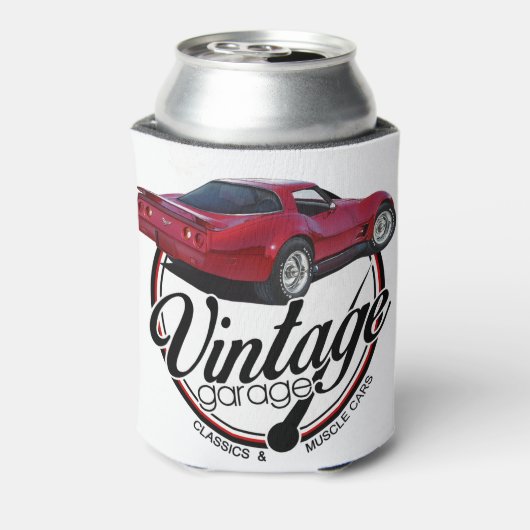  Garage Red Corvette Blikjeskoeler (Blikje Achterkant)