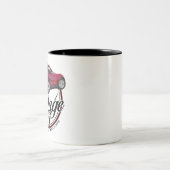  Garage Red Corvette Tweekleurige Koffiemok (Center)