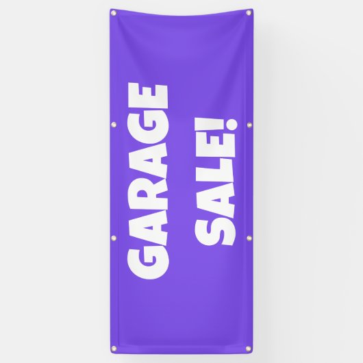 GARAGE SALE! Banner (Verticaal)
