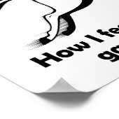 Garage Sale Charge Funny Poster (Hoek)