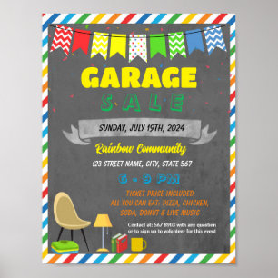 Garage Sale event sjabloon Poster