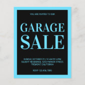 Garage Sale Flyer (Achterkant)