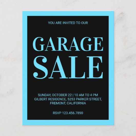 Garage Sale Flyer (Voorkant)