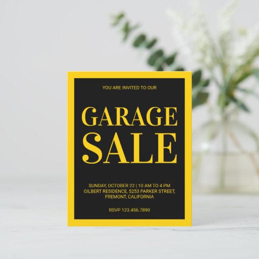Garage Sale Flyer (Staand voorkant)