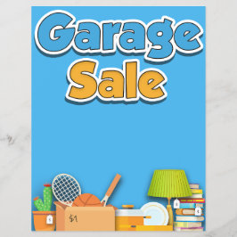 Garage Sale Flyer - 8 1/2" x 11" Sjabloon