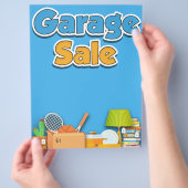 Garage Sale Flyer - 8 1/2" x 11" Sjabloon (Hand)
