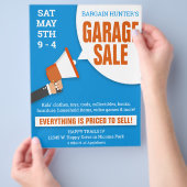 Garage Sale Flyer - Koopjesjagers (Hand)