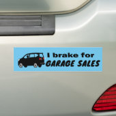 Garage Sale Fun Cool Kies een kleur Bumpersticker (Op auto)