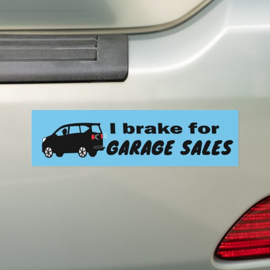 Garage Sale Fun Cool Kies een kleur Bumpersticker (Op auto)